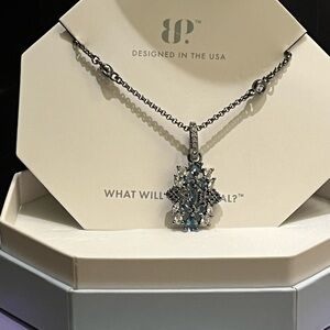 Bomb Party Exquisite Paraiba Tourmaline and Hematite Necklace NK51795